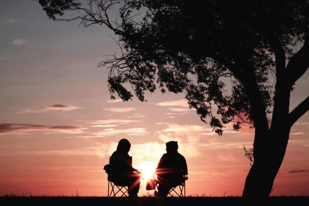 couple having a vital discussion before baby