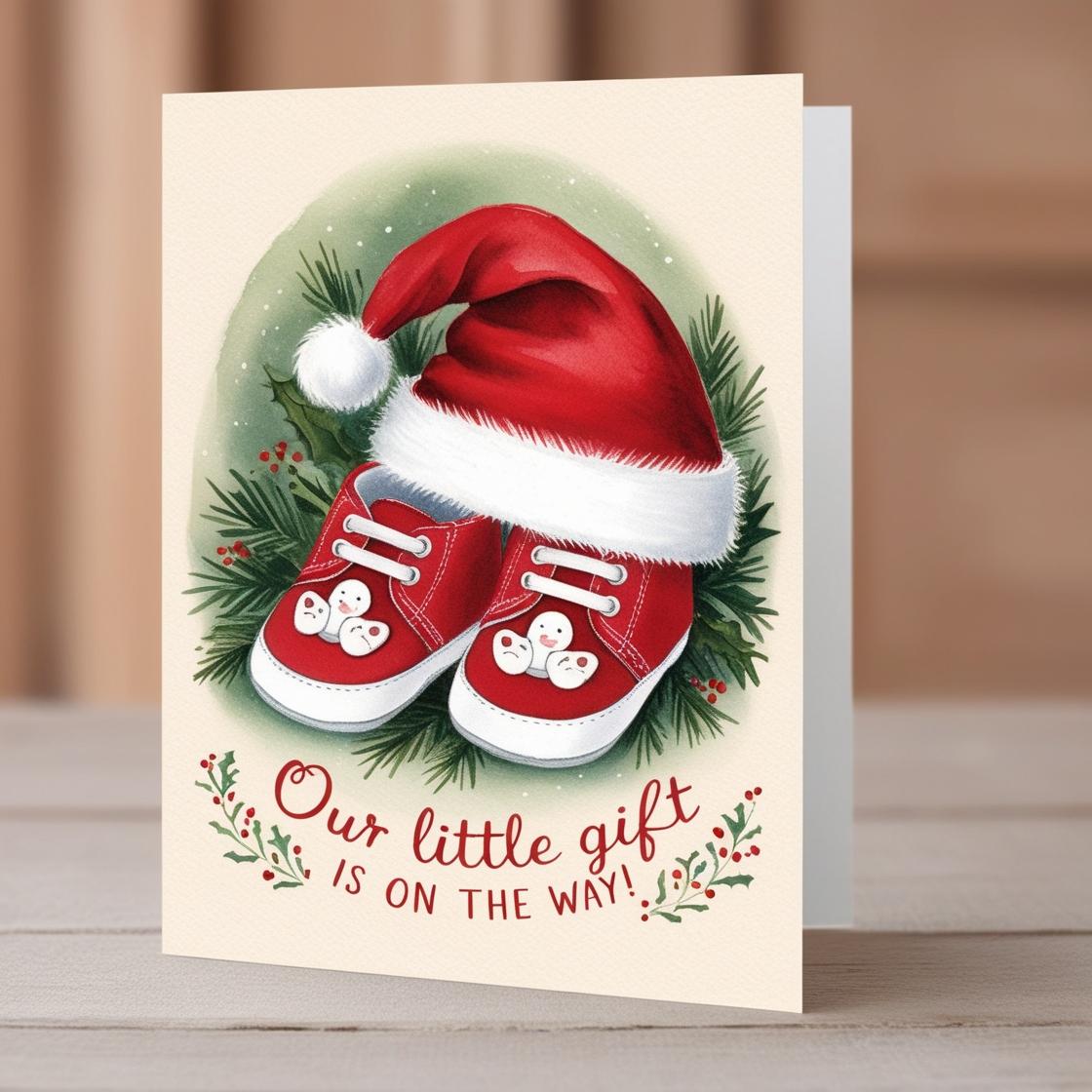 30+ Christmas Baby Announcement ideas + FREE editable card! — free download