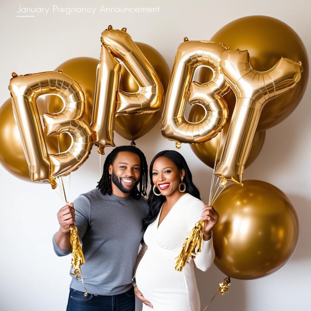 Creative New Years baby announcement Ideas