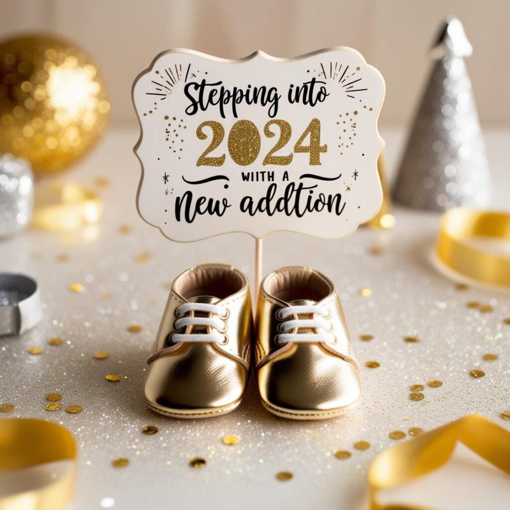 new years pregnancy announcement