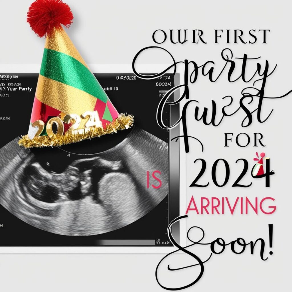 Creative New Years baby announcement Ideas