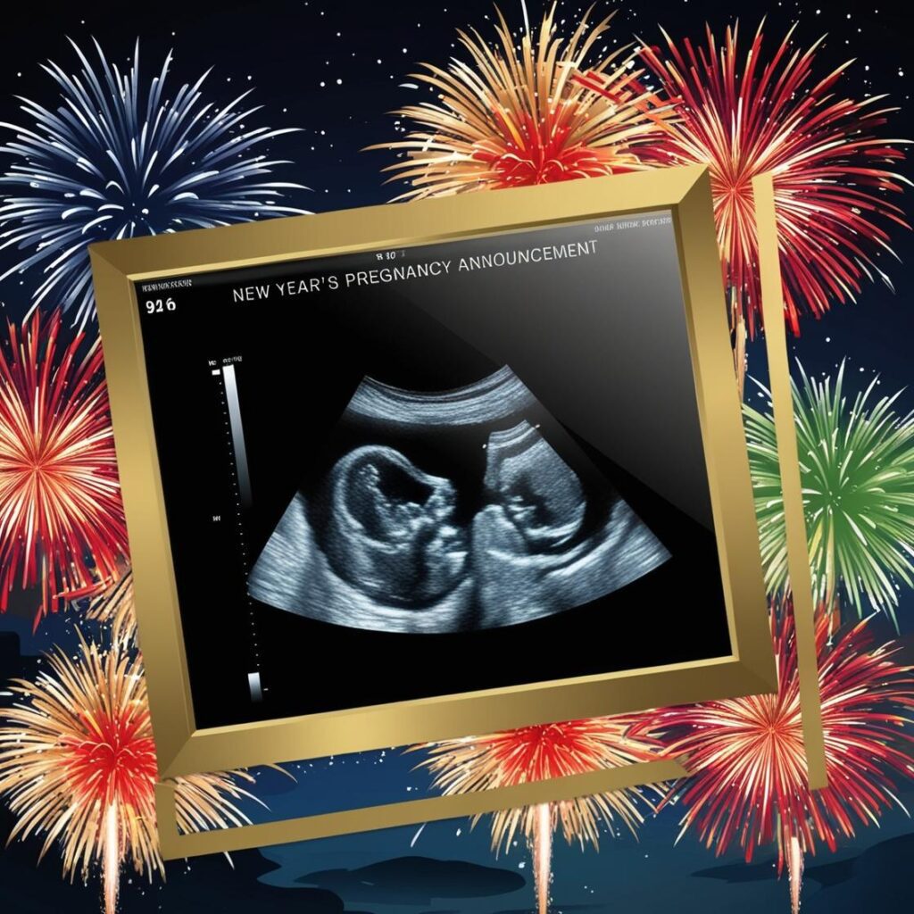ultrasound january pregnancy announcement
