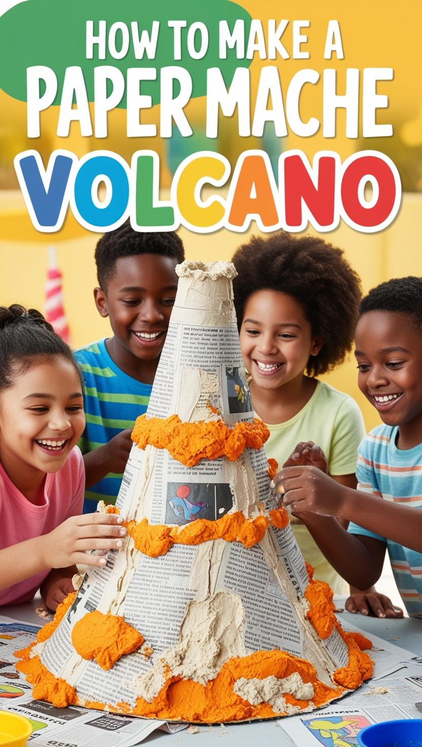 how-to-make-a-paper-mache-volcano-kin-unplugged