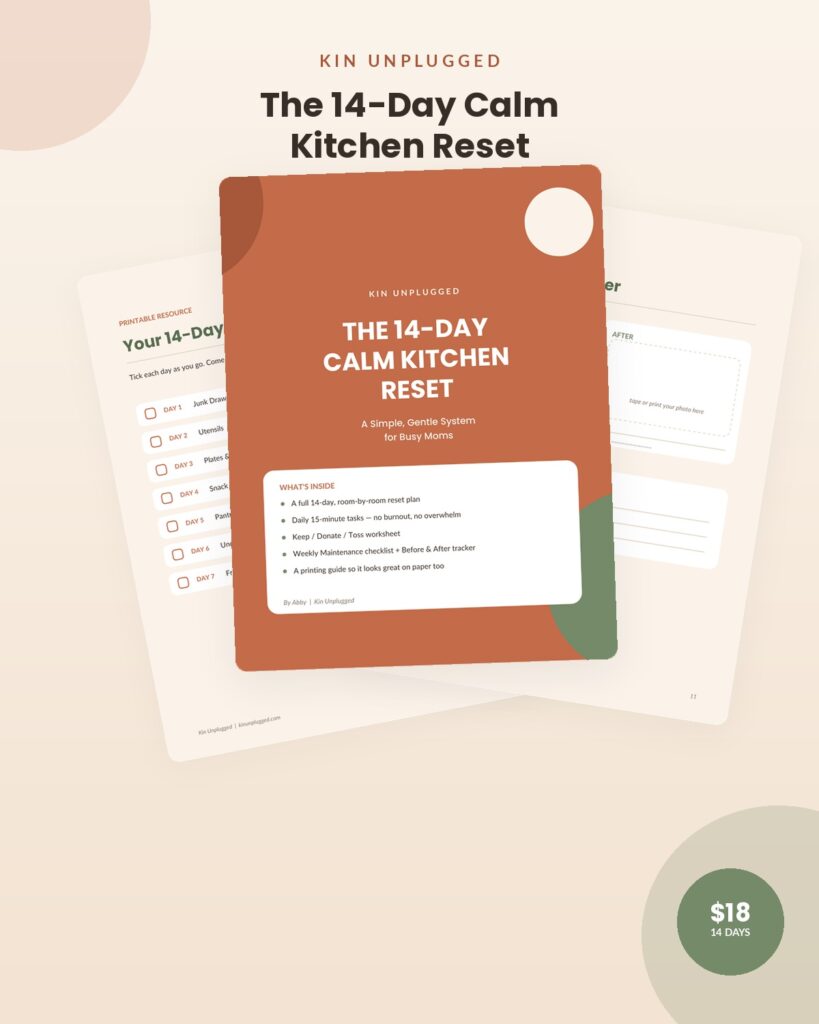 calm kitchen reset