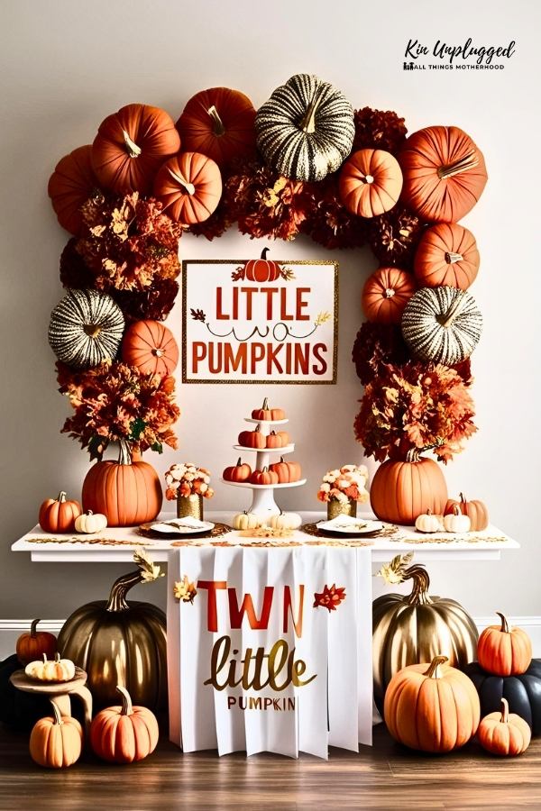 twin themed baby shower themes
