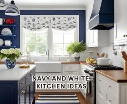 Navy and white kitchen ideas