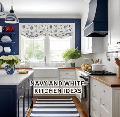 Navy and white kitchen ideas