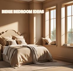 beige bedroom decor