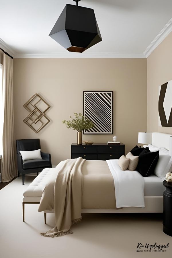 Modern beige bedroom ideas