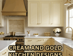 CREAM AND GOLD KITCHEN DESIGN IDEAS