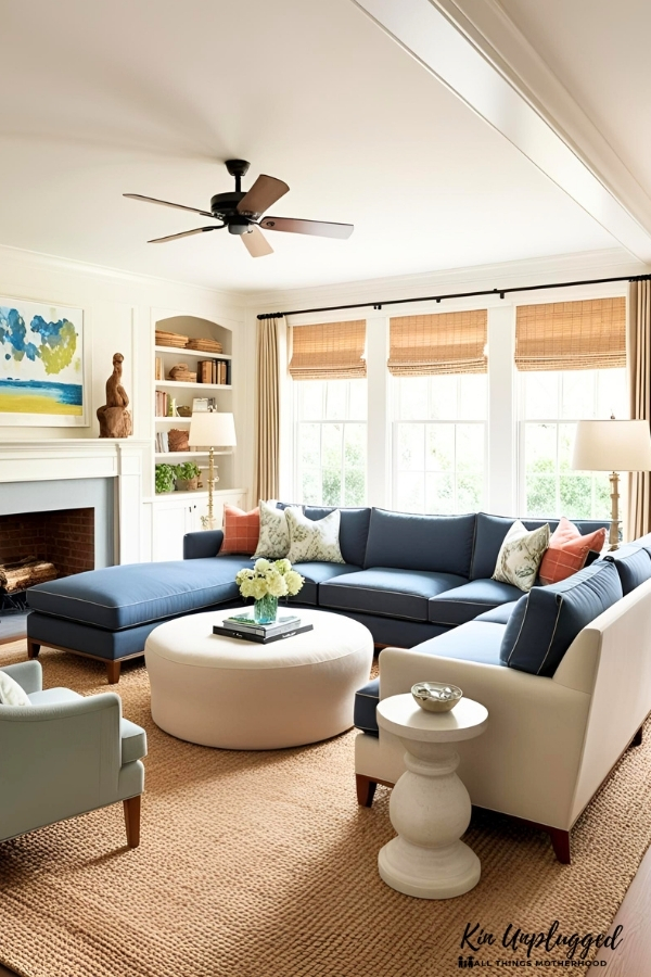 family room design ideas with fireplace