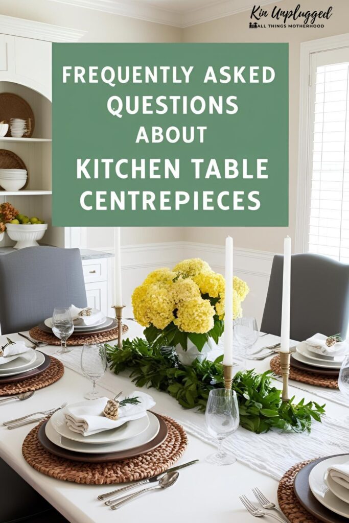 Modern dining table centrepiece