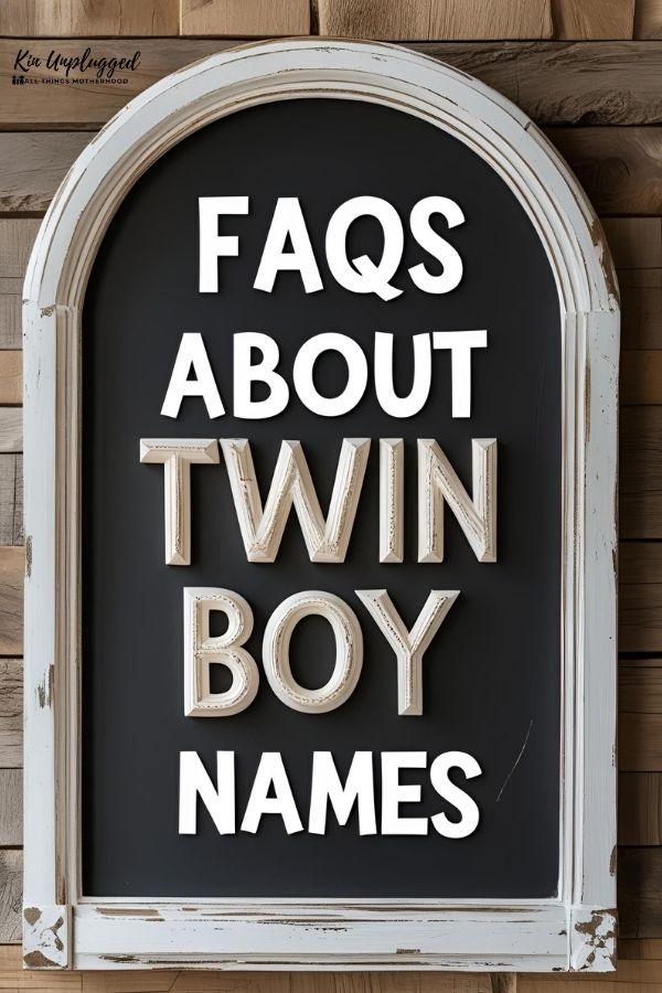 Masculine Twin boy name combos