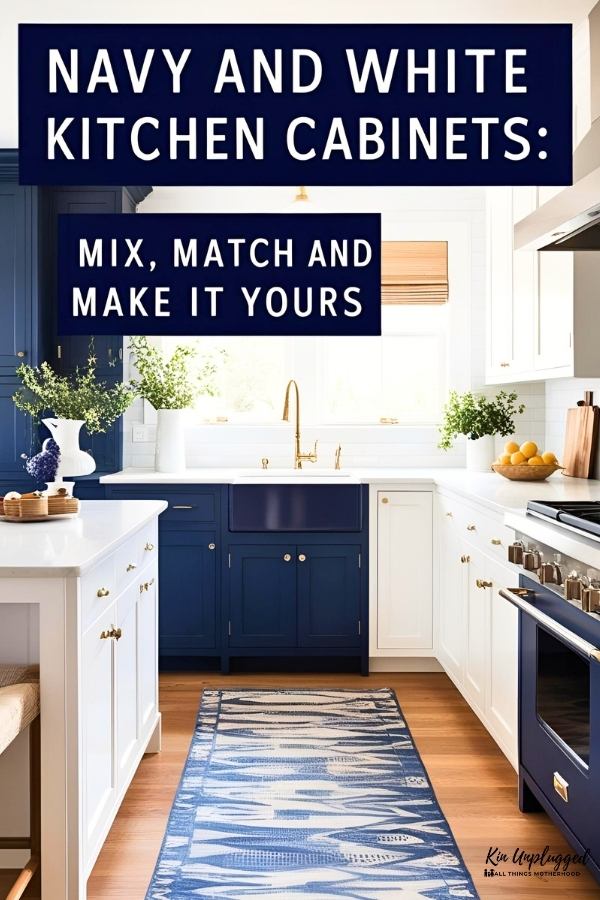 Navy and white kitchen ideas