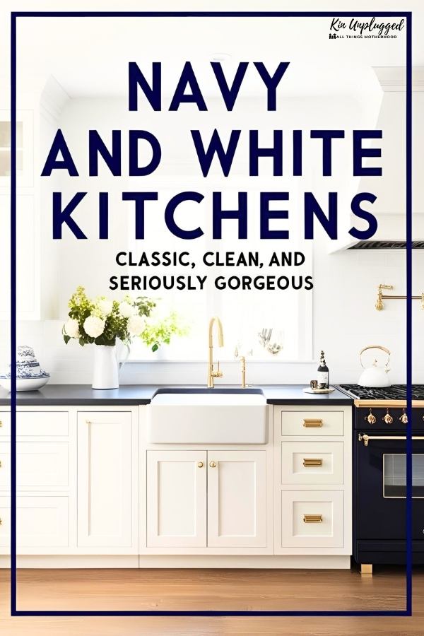Navy and white kitchen ideas