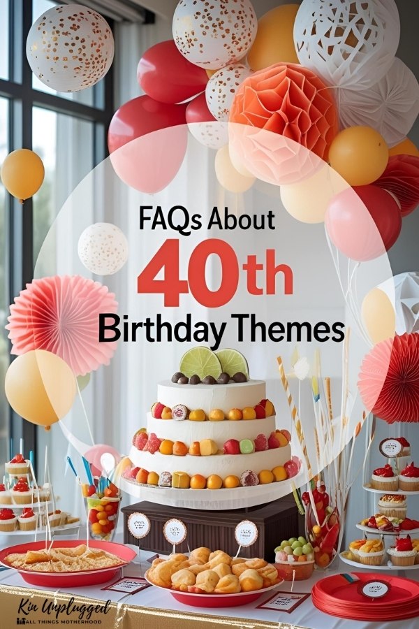 Funny 40th birthday party themes