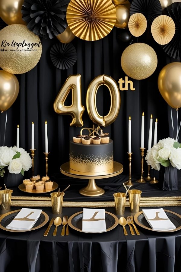 40th birthday party themes