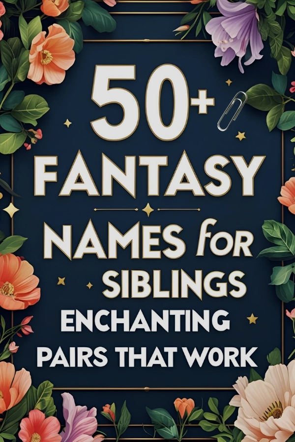 MAGIC NAME PAIRS FOR SIBLINGS