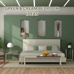 green and cream bedroom ideas