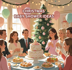 Christmas baby shower