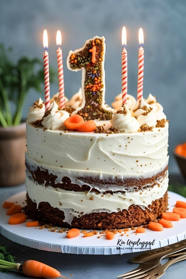 CARROT CAKE FOR BABY BIRTHDAY