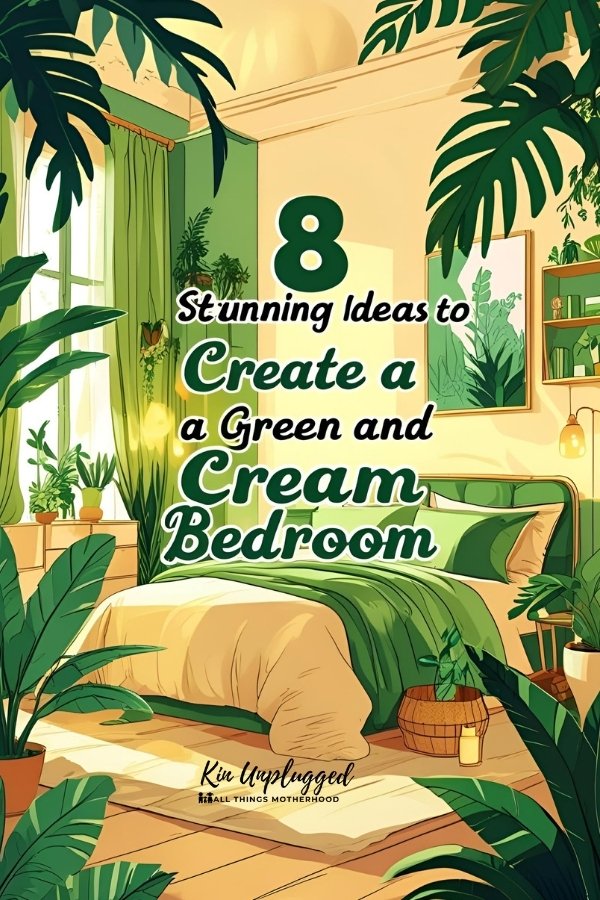 green and cream bedroom ideas