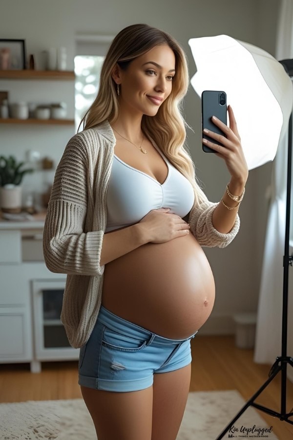 DIY maternity photography