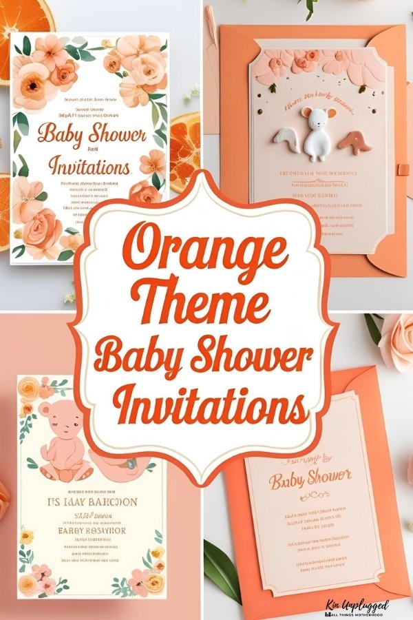 orange baby shower theme