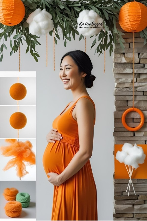 Orange Baby shower themes