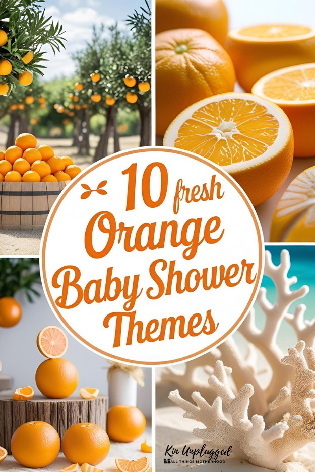 Orange Baby shower themes