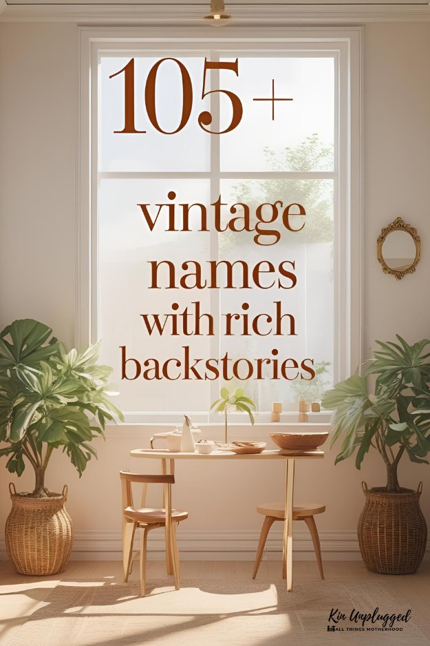 OLD STYLE BABY NAMES