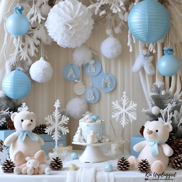 winter baby shower ideas