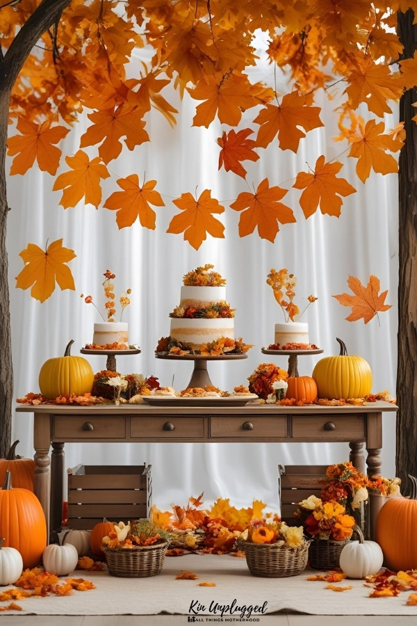 fall baby shower cakes