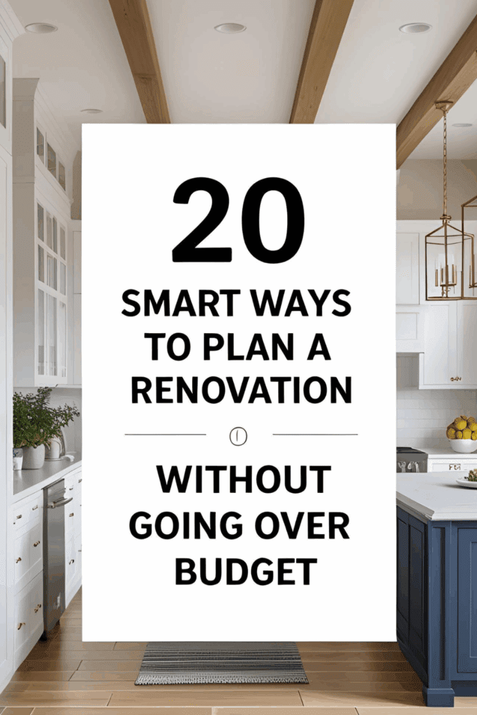 Plan a Renovation Without Going Over Budget