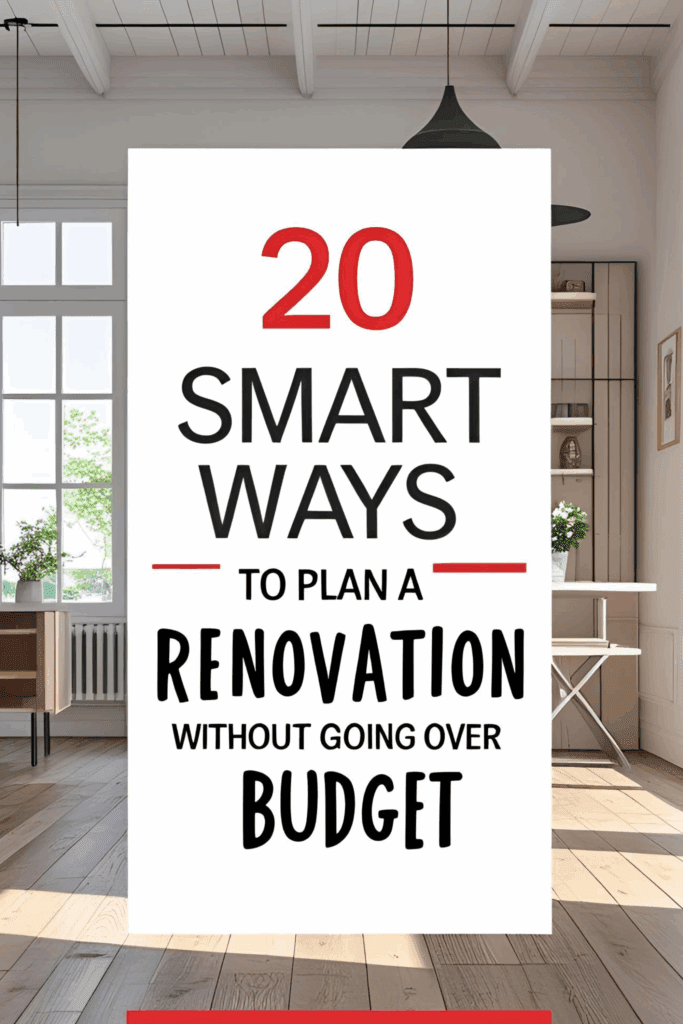 Smart Ways to Plan a Renovation