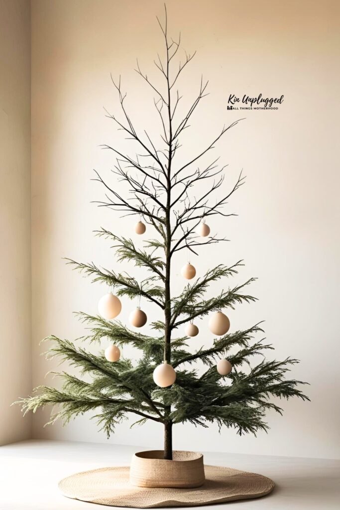 minimalist Christmas tree themes