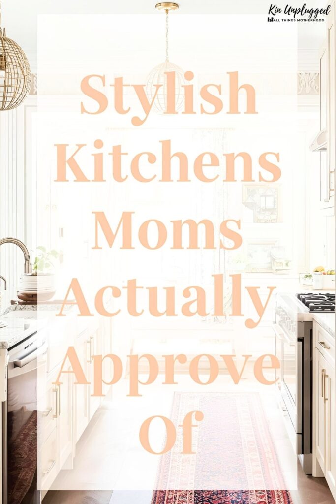 Stain-resistant quartz countertop in family kitchen