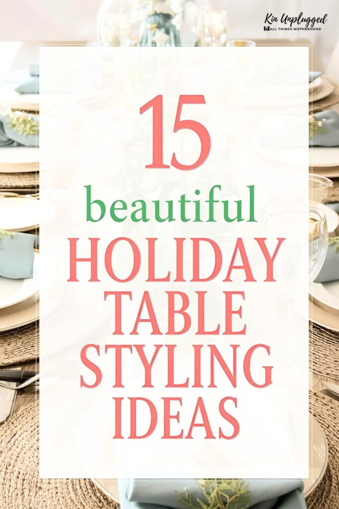 modern christmas table settings ideas