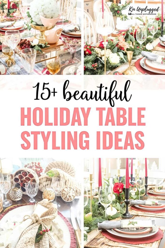 holiday table ideas christmas