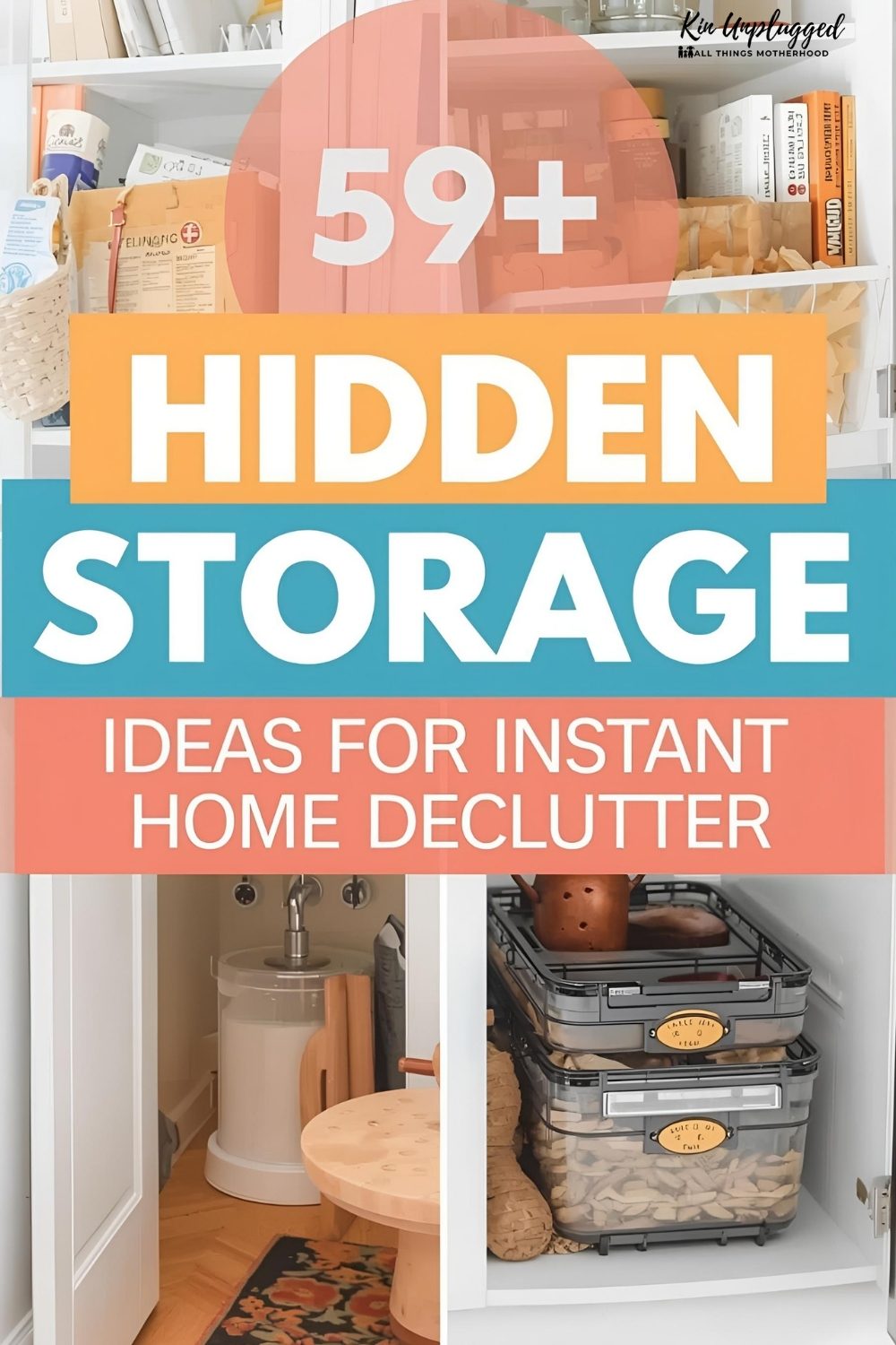 59+ Hidden Storage ideas for instant home declutter - Kin Unplugged