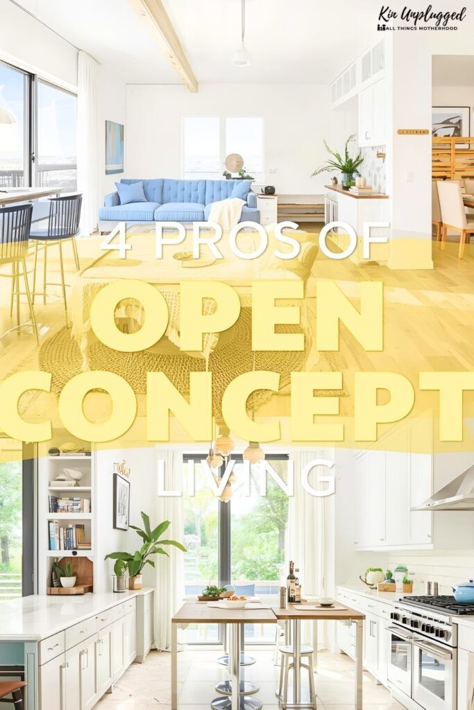 PROS OF open concept living areas