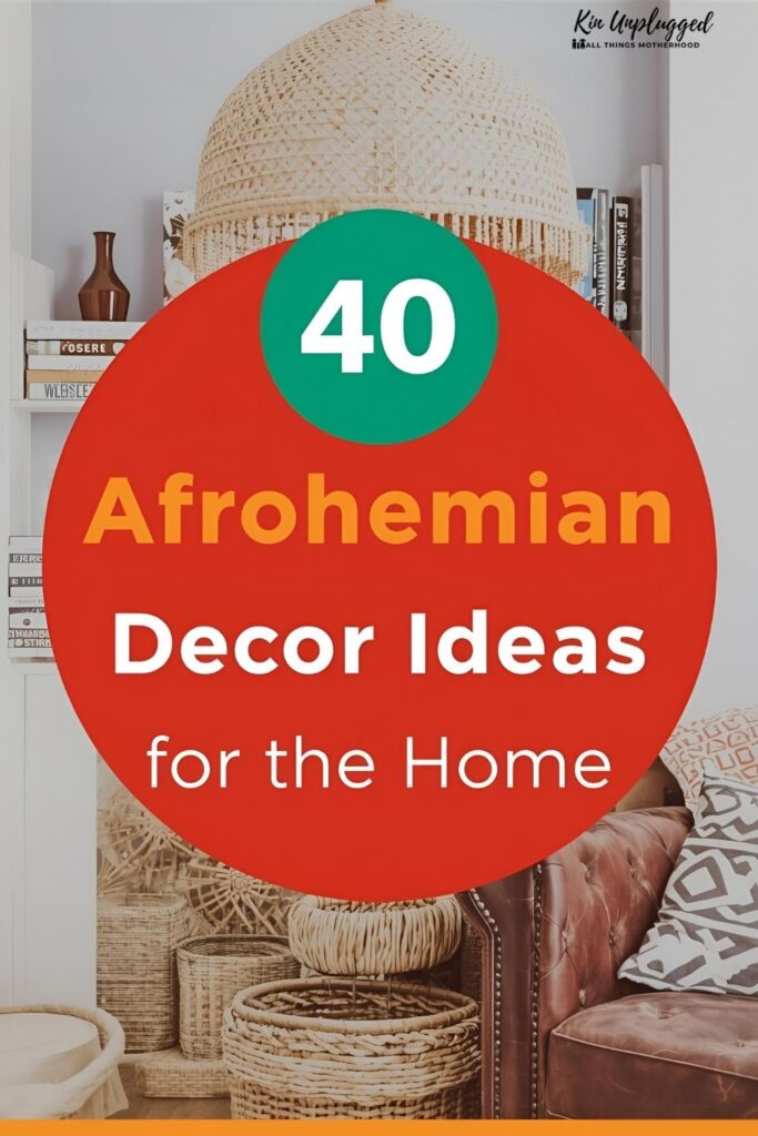 Modern afrohemian decor