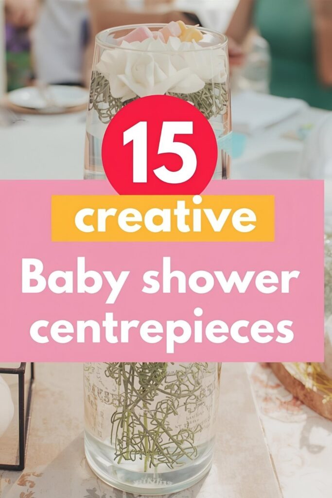 Luxury baby shower centrepieces