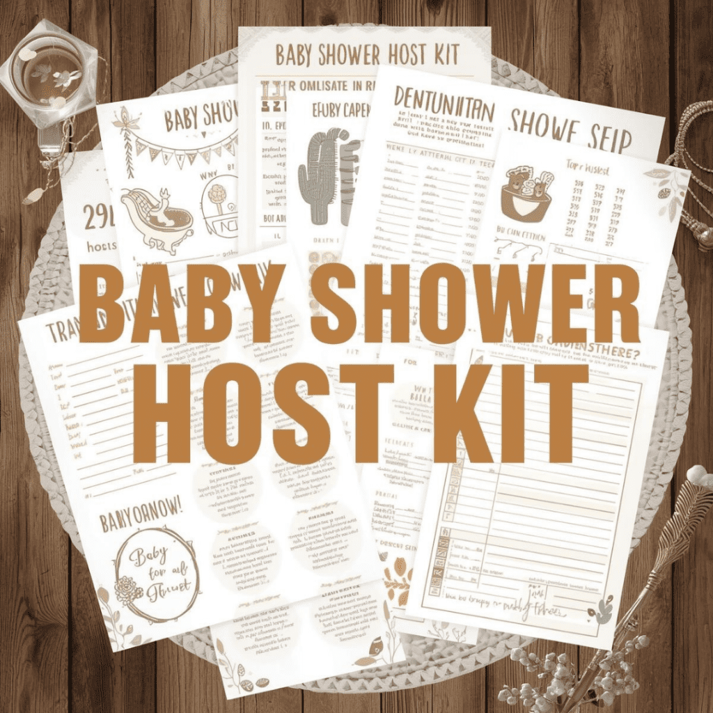 baby shower hosting kit
