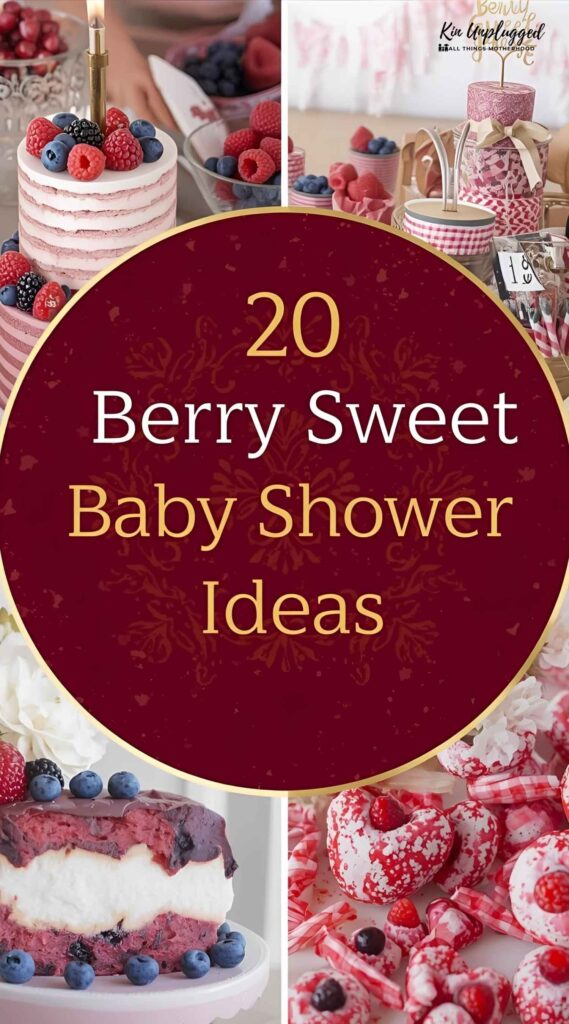 berry sweet baby shower invitations