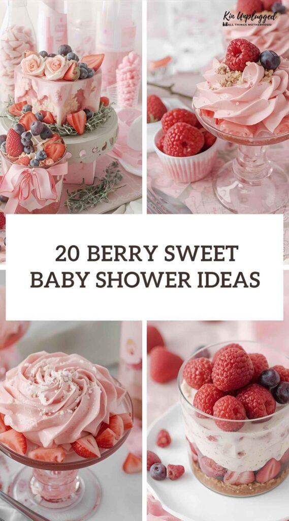 berry sweet baby shower invitations
