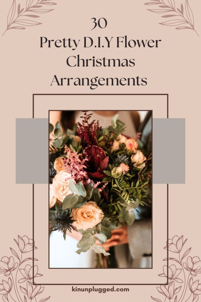 Flower christmas arrangements ideas