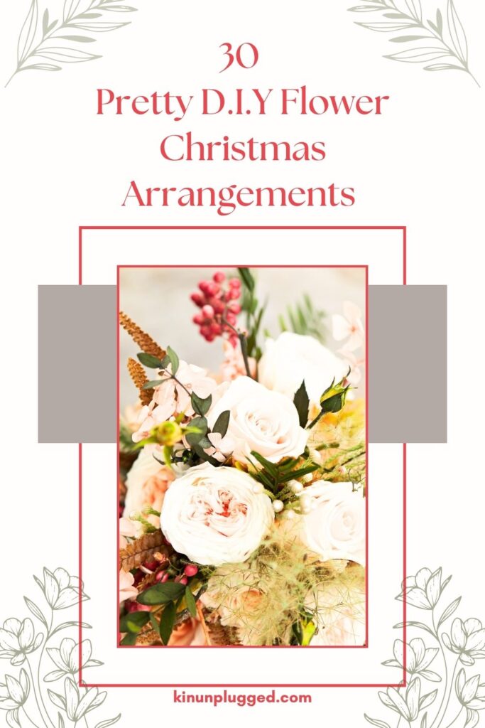 flowers for christmas arrangements