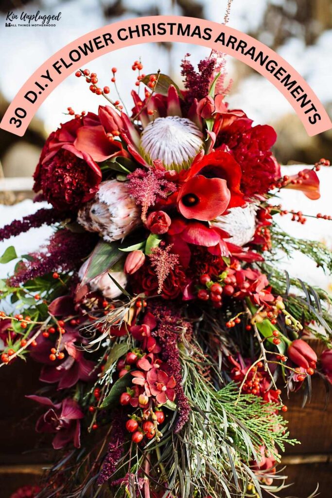 christmas flowers bouquet