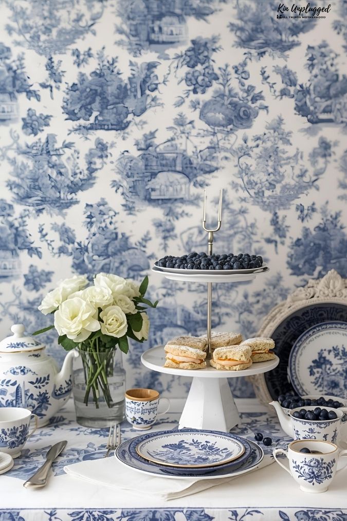 Light blue and white baby shower ideas
